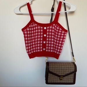 Red Gingham Cami Top